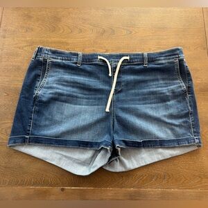 Torrid Two-Tone Blue Jean Shorts